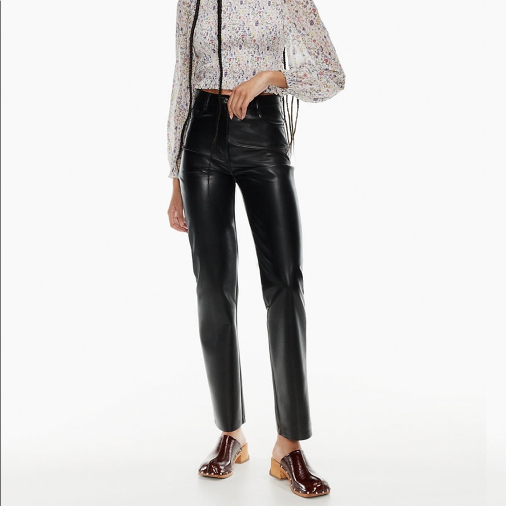 Aritzia Melina Vegan Leather Pants
